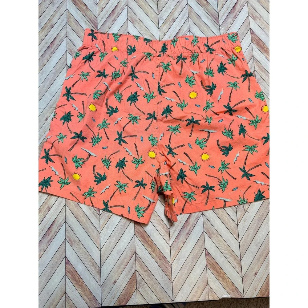 American Eagle Men's Tropical Palm Tree Boxer‎ Shorts S Coral Beach Aloha Resort